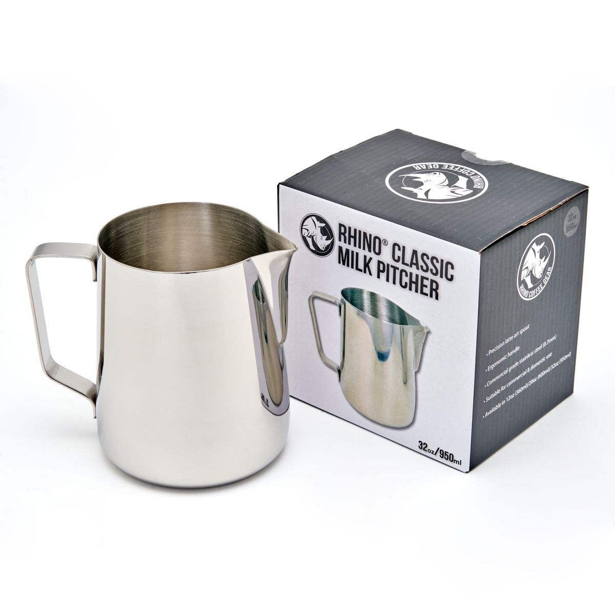 Rhino classic milk jug, various sizes