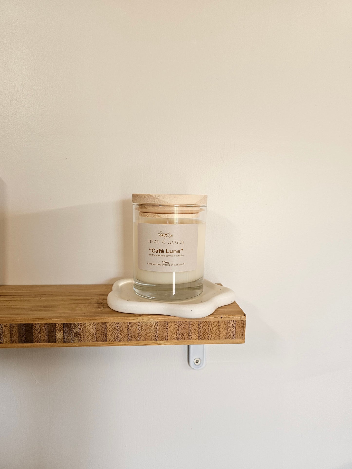 Heat & Anger ~ Cafe Lune 200g Soy Candle