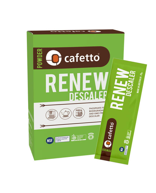 Cafetto Green Renew Descaling Powder - 6 x 25g Sachet Pack