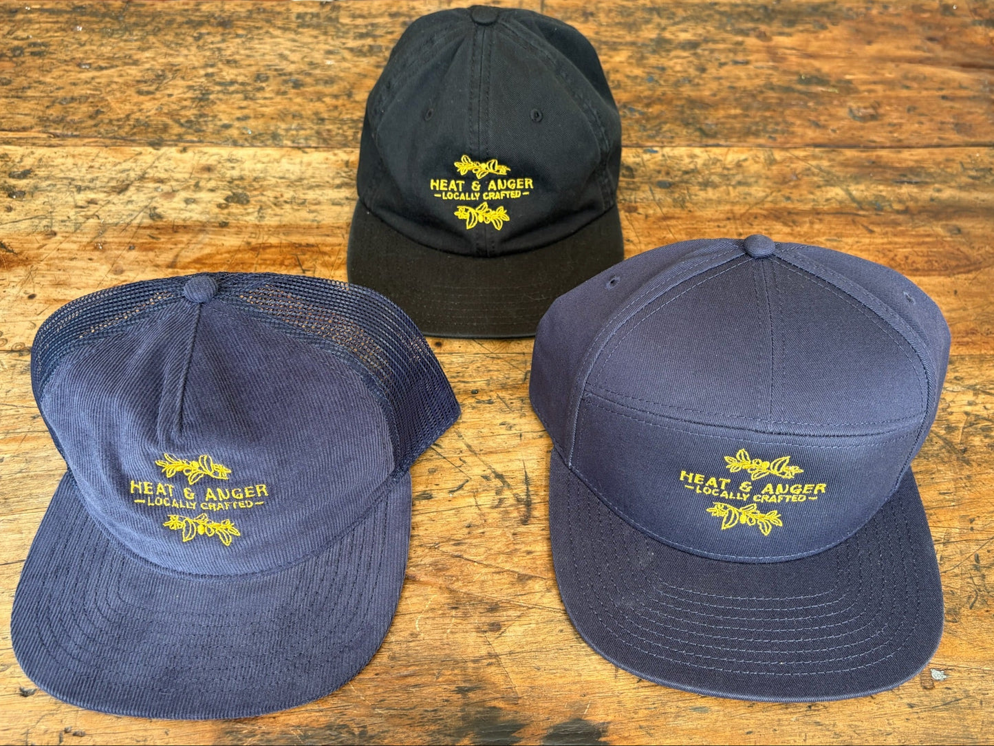 Heat & Anger branded caps