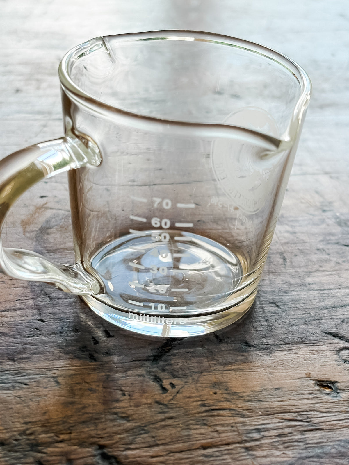 70ml Rhino Double Spout Espresso Measuring Glass