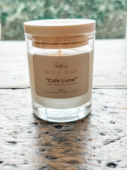 Heat & Anger ~ Cafe Lune 200g Soy Candle