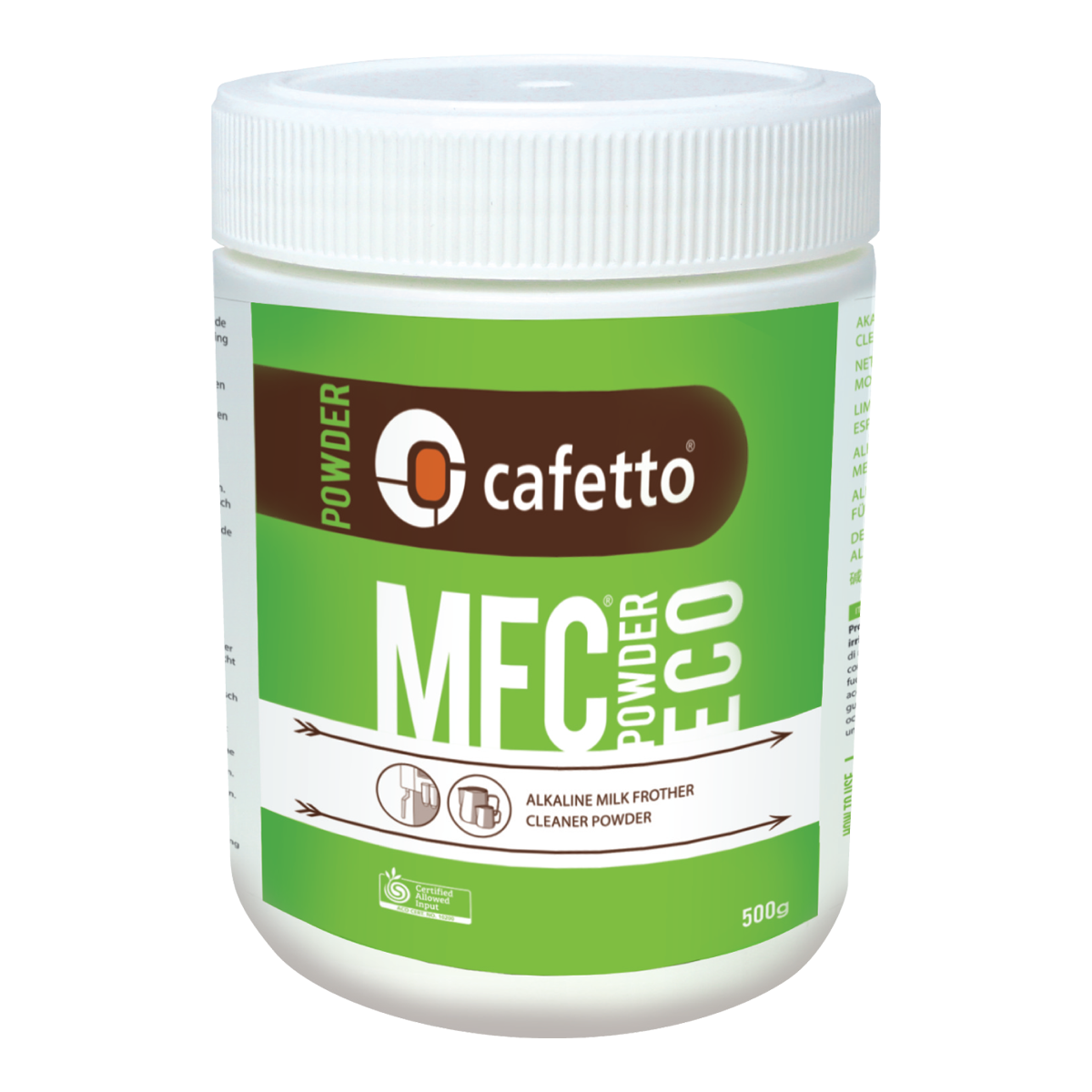 Cafetto Green Milk Frother Cleaner (MFC) - 500g powder